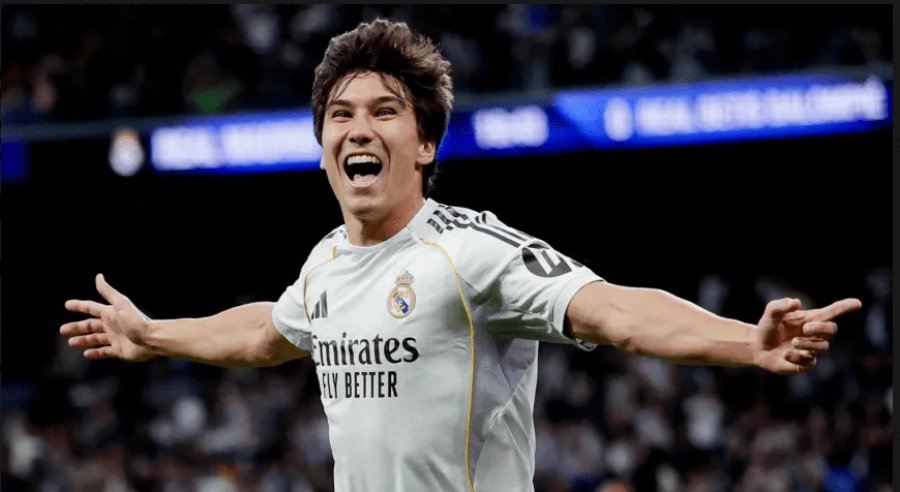 Liga Española: De cabeza, de volea y de taco, Gonzalo García reemplazó a Mbappé y metió un hat trick para Real Madrid