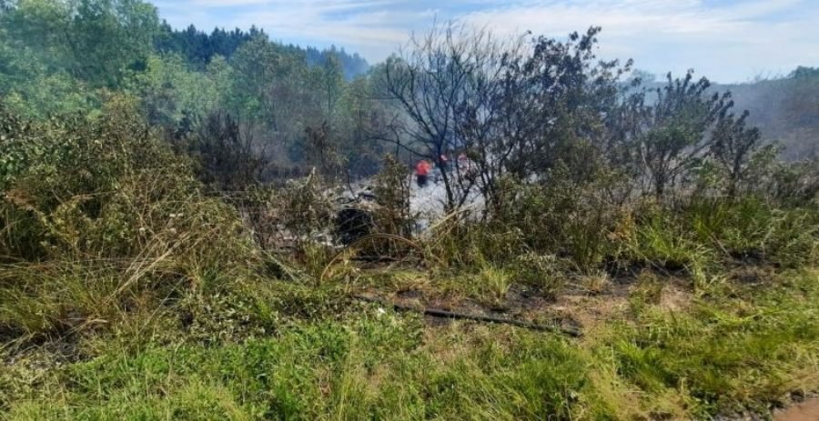 Un fallecido al incendiarse una camioneta tras despistar sobre la Ruta Provincial Nº 103 en el Municipio de Mártires, sería un reconocido empresario del transportes de la ciudad de Oberá