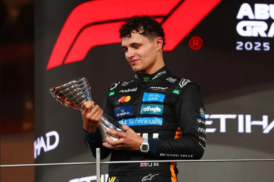Gran Premio de Abu Dabi: Lando Norris  con McLaren es el campeón de la temporada 2025 de la Fórmula 1