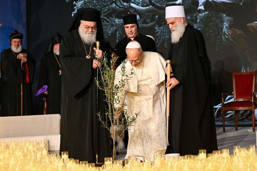 León XIV en el Líbano: 'Todas las religiones pueden vivir juntas'