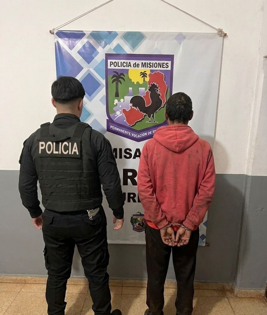 Garupá: Compañeros de trago terminaron a los machetazos, uno resultó herido y el otro quedó detenido