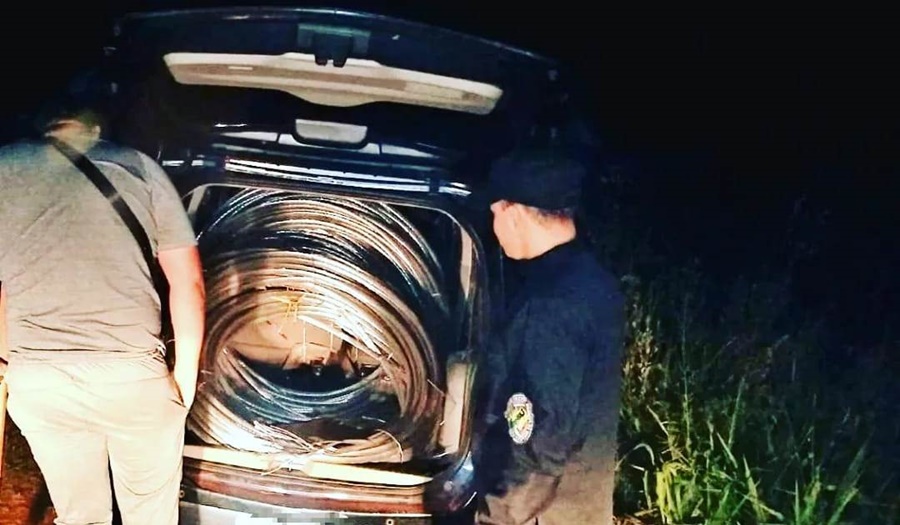 Misiones: Detuvieron a un individuo de 31 años con casi 250 kilos de cables robados de una línea de alta tensión, la Policía investiga por estas horas la posible participación de otros implicados