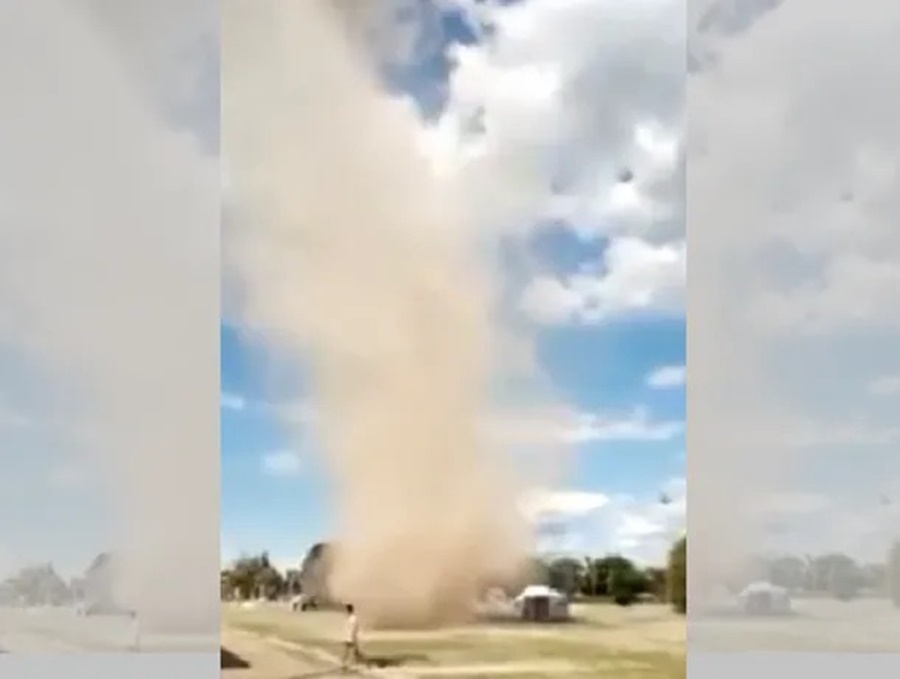 Chaco: Remolino gigante sorprendió a los vecinos de la ciudad de Resistencia