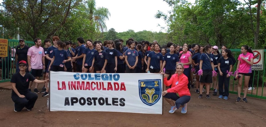 Apóstoles: Más de cuatrocientos alumnos de los tres niveles del Instituto Superior La Inmaculada participaron de la Segunda Edición Maratón INMA - Por Salud + Vida Saludable, Movimiento = Salud