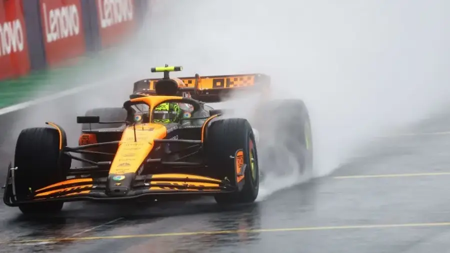 Gran Premio de Brasil de Fórmula 1: Con cinco choques, Lando Norris hizo la pole en clasificación y Franco Colapinto largaría 18°