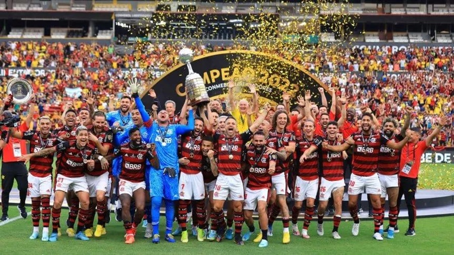 Flamengo campeón de la Copa Libertadores 2022, derrotó a Athletico Paranaense en la final y se quedó con el máximo certamen continental por tercera vez en su historia