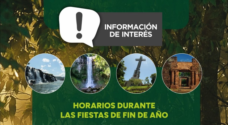 Misiones: Horarios de Parques y los Conjuntos Jesuíticos en las Fiestas
