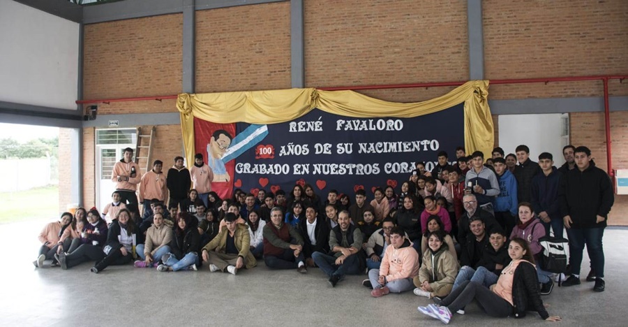 Reivindicando valores, el INYM participó en homenaje a Favaloro
