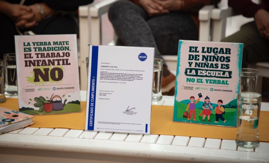 No al trabajo infantil: Dos empresas de la Cámara de Molineros de Yerba Mate lograron la Certificación IRAM