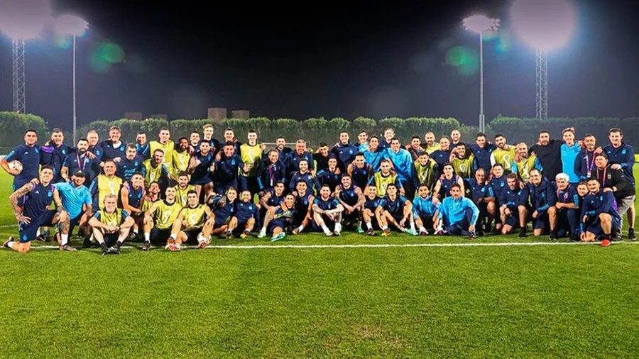 La foto que eligieron los futbolistas de la selección argentina en la previa a la final del Mundial de Qatar