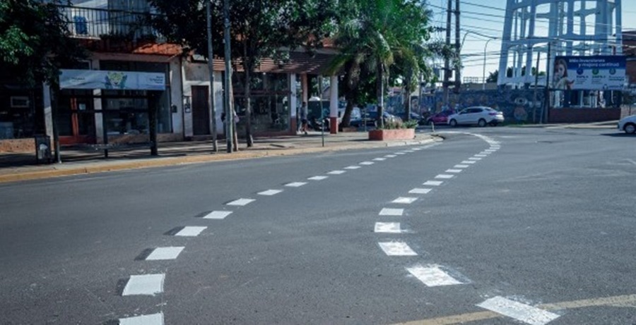 Posadas: Demarcación de bicisendas en las Avenidas; Corrientes y Francisco de Haro