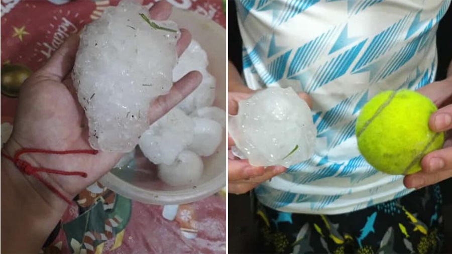 La caída de granizo de gran tamaño generó graves consecuencias en zonas de Mendoza y San Luis