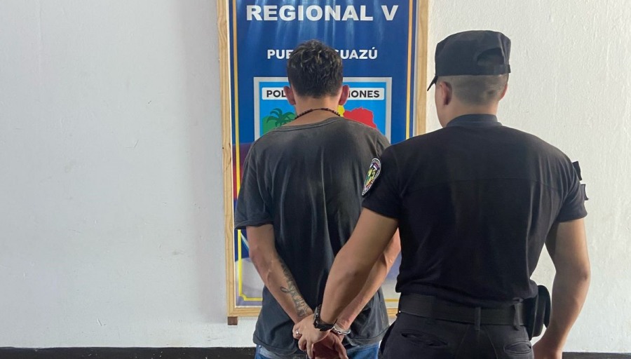 Puerto Iguazú: Un ladrón intentó escapar de la Policía de Misiones saltando muros y terminó tras las rejas, el detenido cuenta con numerosos antecedentes por delitos contra la propiedad