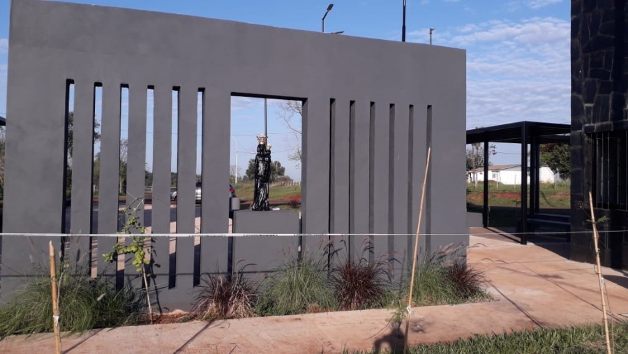 Una de las imágenes 3D de la Virgen María hechas en el Instituto Superior Espíritu Santo se entronizará en el acceso a la localidad misionera de Loreto