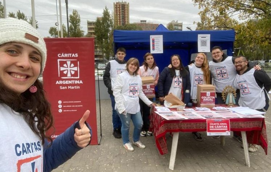 Cáritas agradeció el compromiso solidario y animó a seguir colaborando