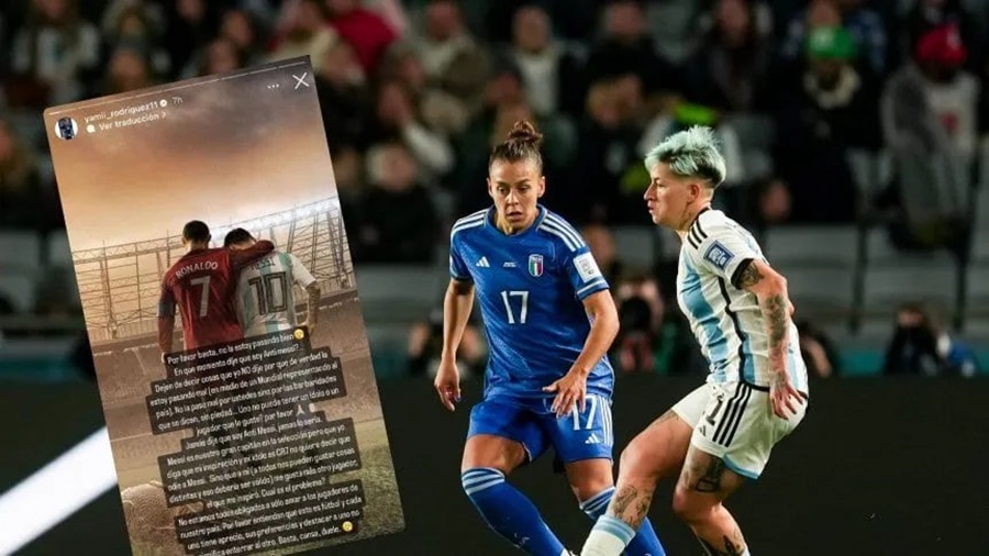 En pleno Mundial Femenino, el descargo de Yamila Rodríguez tras ser tildada de "anti Messi" por su tatuaje de Cristiano Ronaldo: "La estoy pasando mal"