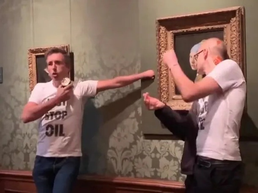 Vandalizaron un Vermeer para denunciar el cambio climático en Países Bajos