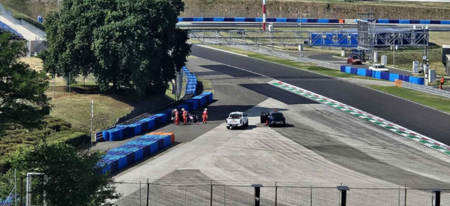 Fórmula 1: Accidente de Franco Colapinto en el test de neumáticos, el argentino no tuvo consecuencias físicas tras el golpe en una de las curvas más veloces del trazado de Hungría