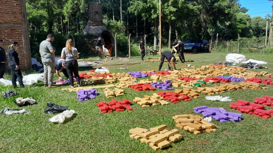 Misiones: Incineraron más de 1.800 kilos de marihuana que hacen parte de la droga incautada en el 2024