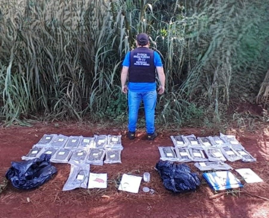 Misiones: Millonario secuestro de marihuana en un operativo sobre la Ruta Nacional N° 12