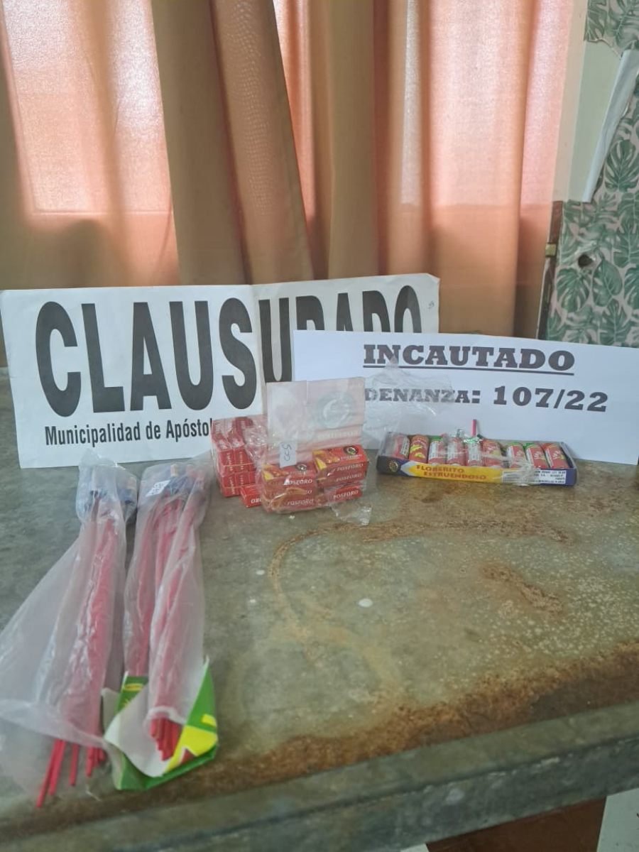 Controles y concientización: Policías de Misiones detectaron venta irregular de pirotecnia en comercios de la provincia