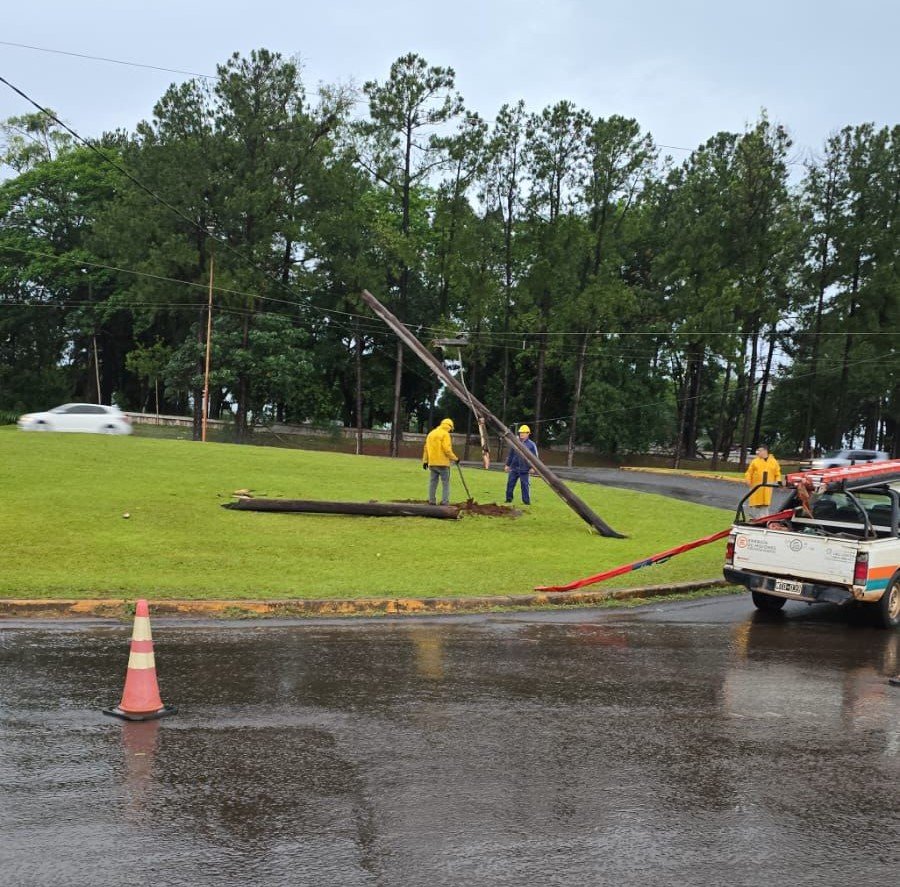 Misiones: Se normaliza el servicio eléctrico tras el paso de feroz tormenta