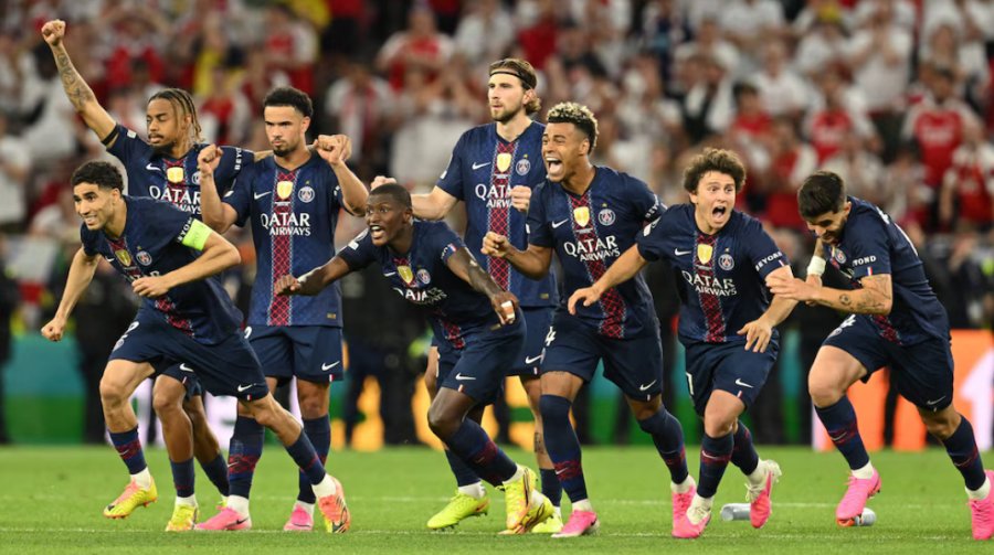 Paris Saint-Germain le ganó por penales al Arsenal y se consagró campeón de la Champions League por segundo año consecutivo
