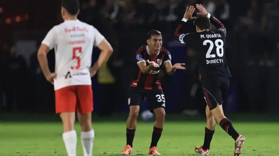 River Plate venció a Bragantino y lidera el Grupo H de la Copa Sudamericana