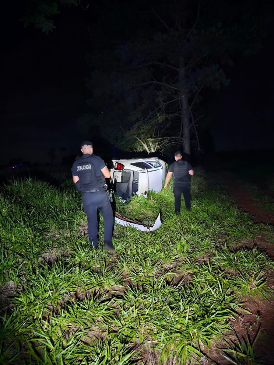 Misiones: Despiste y vuelco sobre la Ruta Provincial N° 103, en cercanías del acceso al Paraje La Reserva, dejó a una familia hospitalizada