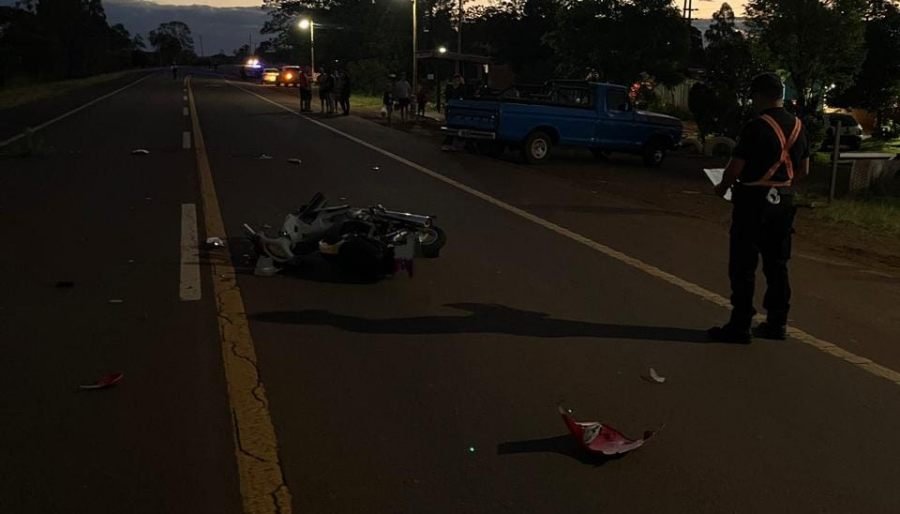 San Vicente: Siniestro vial sobre la Ruta Nacional Nº 14 dejó dos personas lesionadas