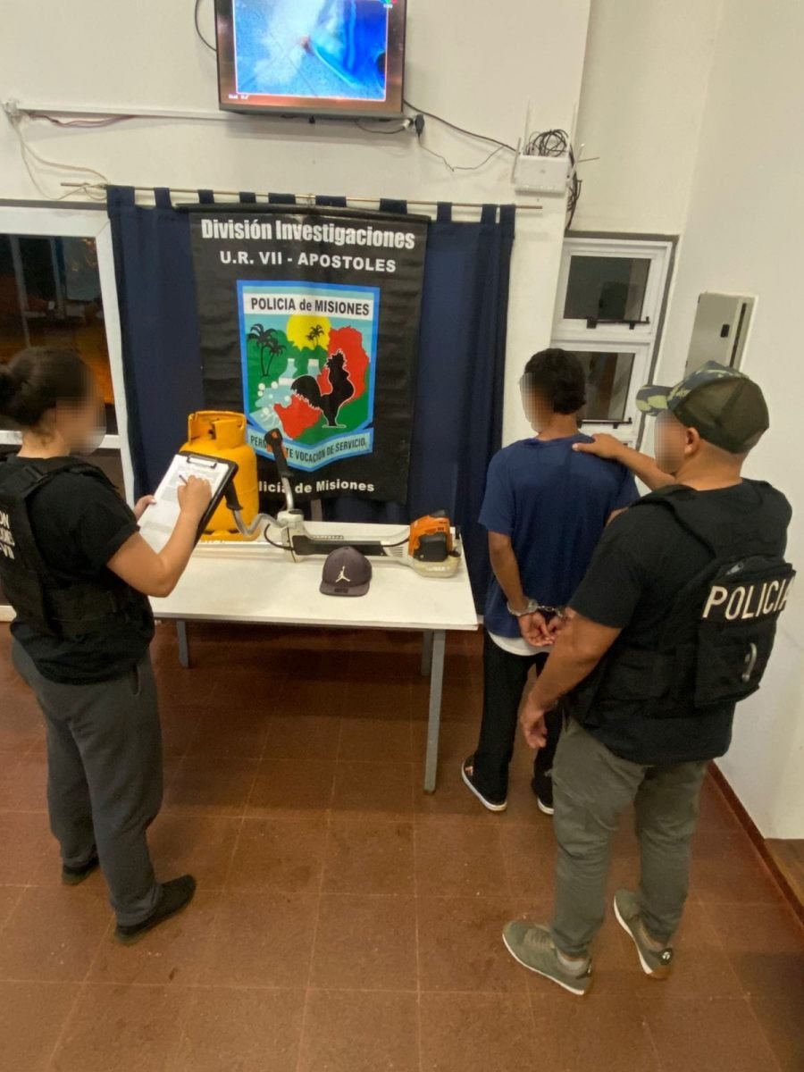 Arrestaron a un sujeto con frondoso prontuario y esclarecieron dos robos en Apóstoles