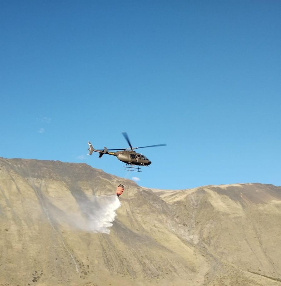 ¿Cómo es el apoyo del Ejército Argentino a la lucha contra los incendios en las provincias de; Santa Cruz y Chubut?